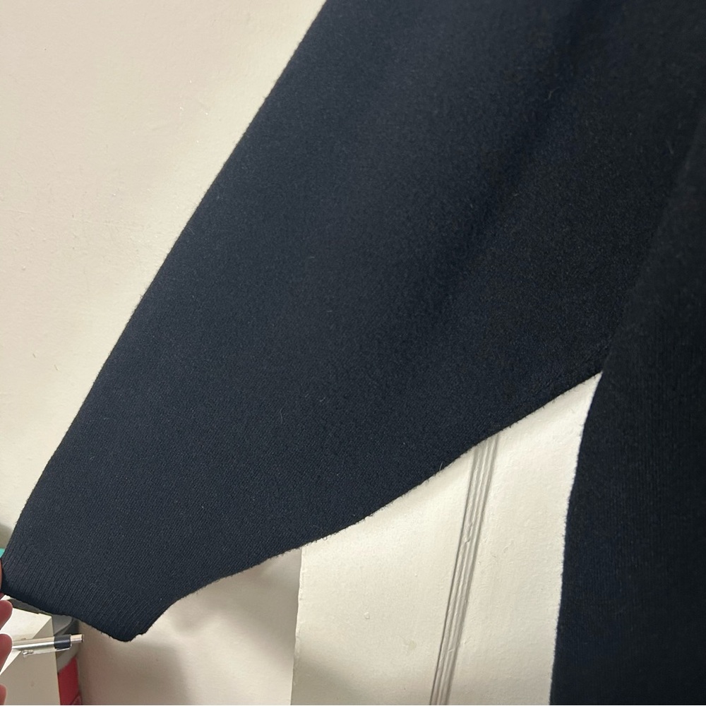 Zara Solid Black Oversized Open Front Cardigan Wo… - image 5